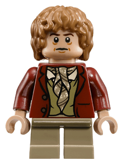 LEGO Bilbo Baggins (Dark Red Coat) minifigure (lor030)
