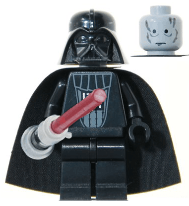 LEGO Darth Vader — Light-Up Lightsaber minifigure (sw0117)