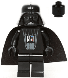LEGO Darth Vader (Black Head) minifigure (sw0386)