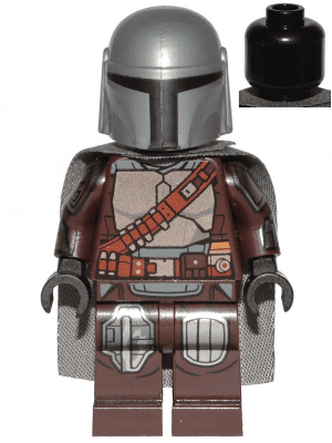 LEGO The Mandalorian (Din Djarin, Silver Beskar) minifigure (sw1135)