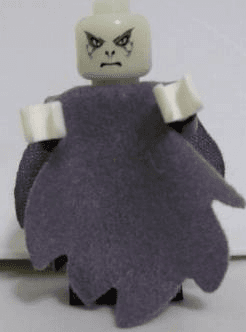 LEGO Lord Voldemort — Glow In Dark Opaque Head, Dark Bluish Gray Cape minifigure (hp069a)