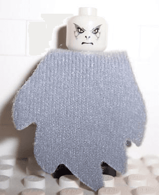 LEGO Lord Voldemort — Glow In Dark Opaque Head, Light Bluish Gray Cape minifigure (hp069c)