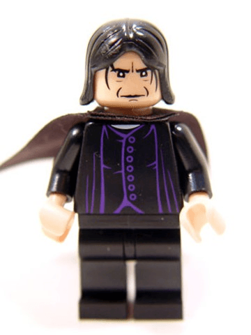LEGO Professor Severus Snape — Light Nougat Head minifigure (hp082)