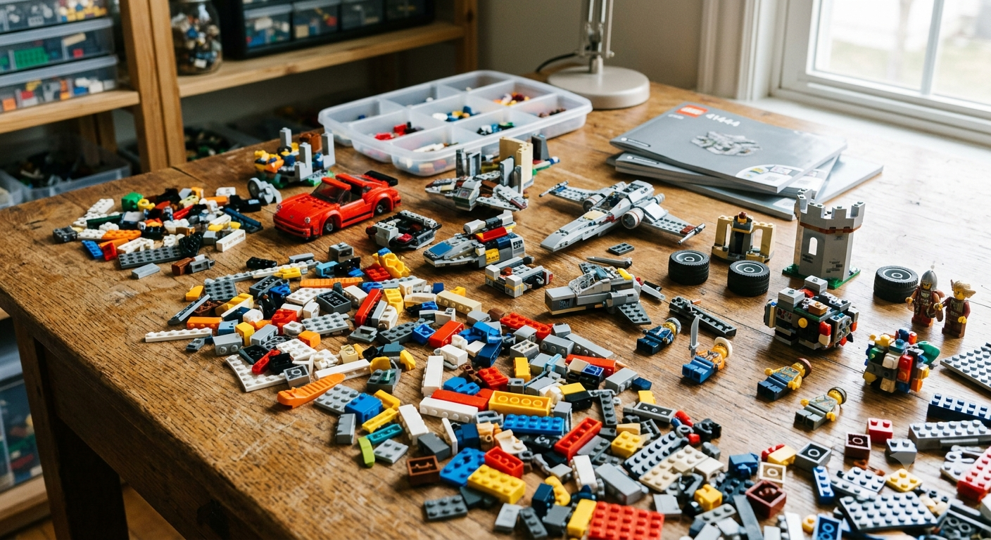 Used LEGO being sold without the original instruction booklets